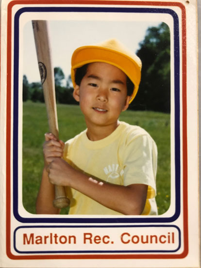 Check out Andy's little league baseball card